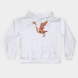 Geometric Bird Kids Hoodie